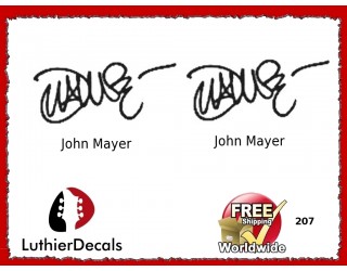 Guitar Players John Mayer Signature Guitar Decal 207